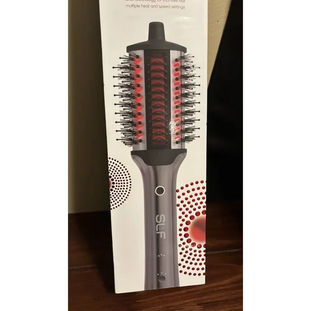 SLF Red Light Therapy 5-in-1 Ionic Dry Hair Brush & Heat Comb OPEN BOX TESTED